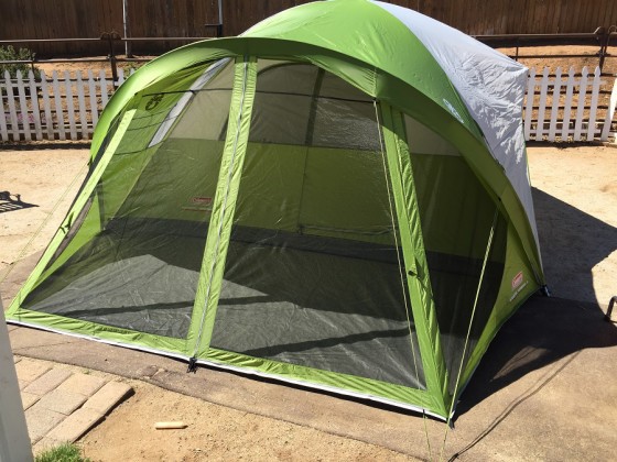 coleman 8 person screened bristol tent